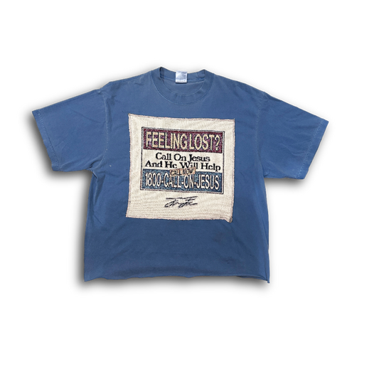 "Call on Jesus" Cropped Tapestry Tee